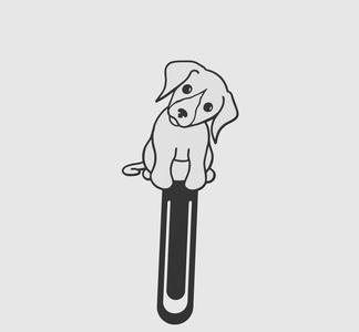 BookMark Baby Dog Cute Kawaii
