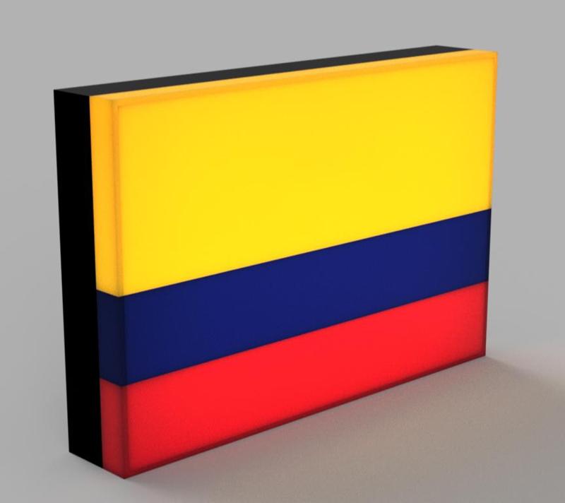 World Flags - Colombia LED Lamp