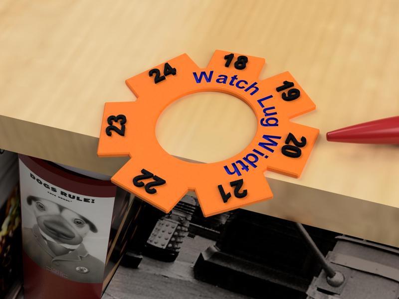 Wristwatch lug gauge