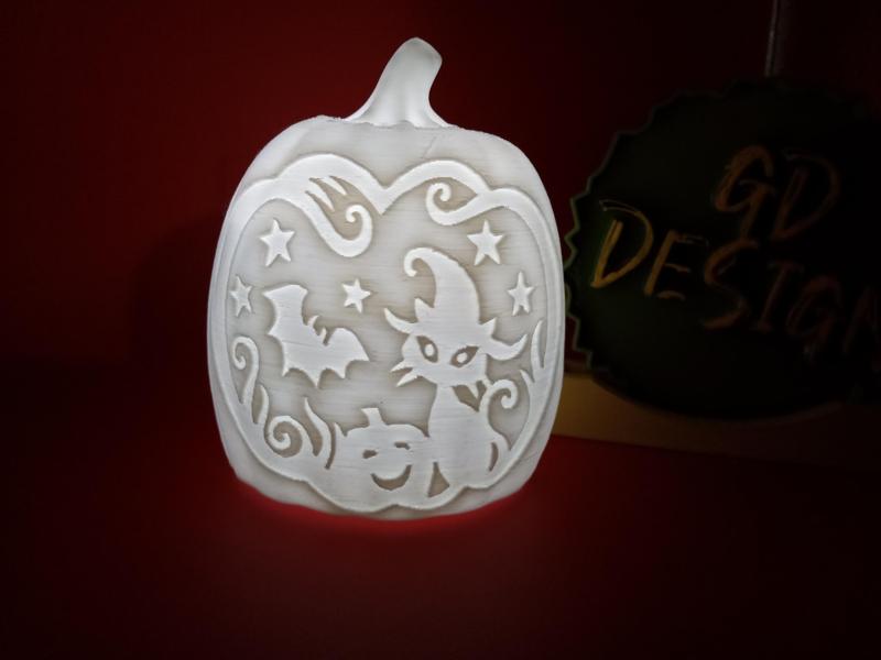 Cat Ver 4 Halloween Pumpkin Lights