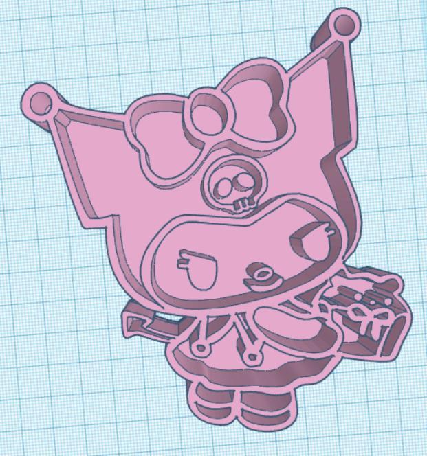 Sanrio kuromi cookie cutter and sealer