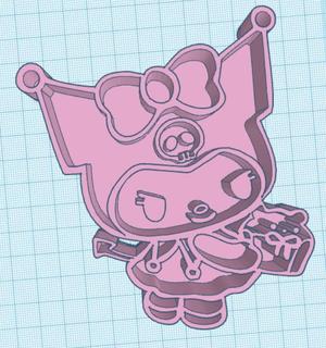 Sanrio kuromi cookie cutter and sealer