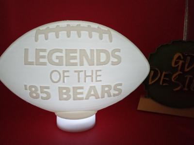CHICAGO BEARS '85 VER 10 NFL FOOTBALL LIGHT