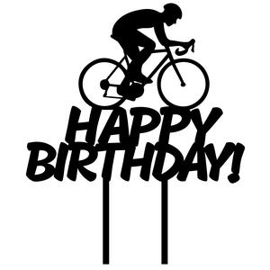3 X Topper cake CYCLIST CYCLISM MAN WOMAN WOMAN