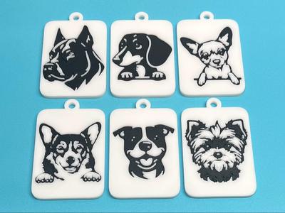 Dog Keychains (Commercial Use)