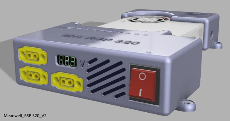 Power Supply Brackets with Connectors for RSP-320