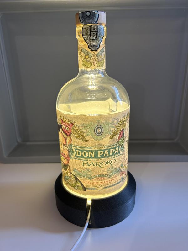 lamp-base for bottle / Lampensockel für Flasche