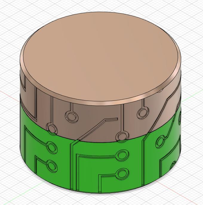 Scaleable Box with Screw Cap in PCB style (Dose mit Schraubdeckel)