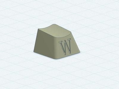 W key cap