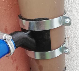 Dachrinnen Zusatzanschluss 100mm, Gutter additional connection 100mm