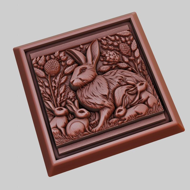 Rabbit Animal 3D Model for CNC Router Laser & 3D Printer