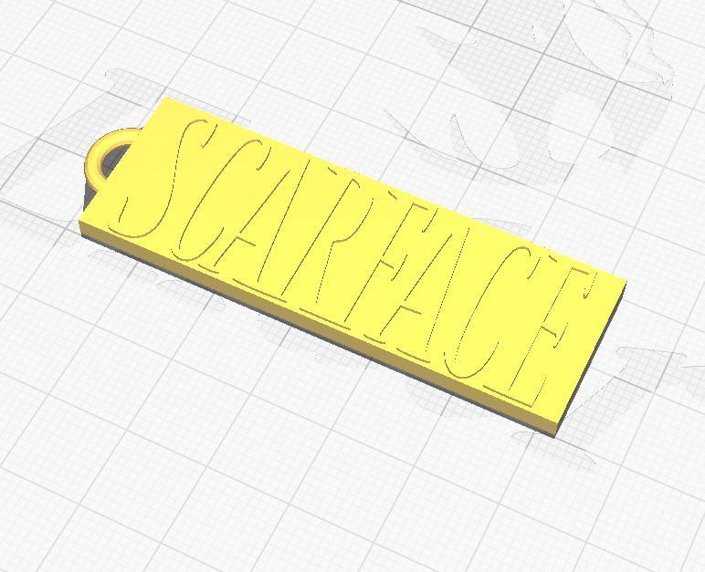Scarface Keychain