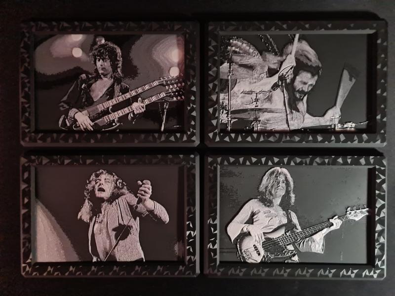 Hueforge Led Zeppelin Band Members