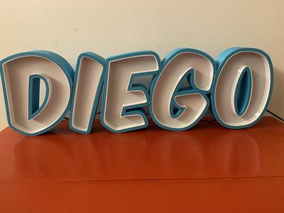 DIEGO LED Name Lamp