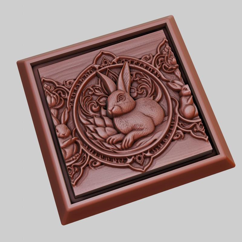 Rabbit Animal 3D Model for CNC Router Laser & 3D Printer