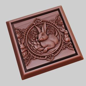 Rabbit Animal 3D Model for CNC Router Laser & 3D Printer