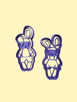 cutter and stamp vintage rabbits