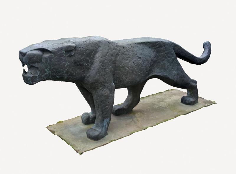 Panther Statue Photo Scan