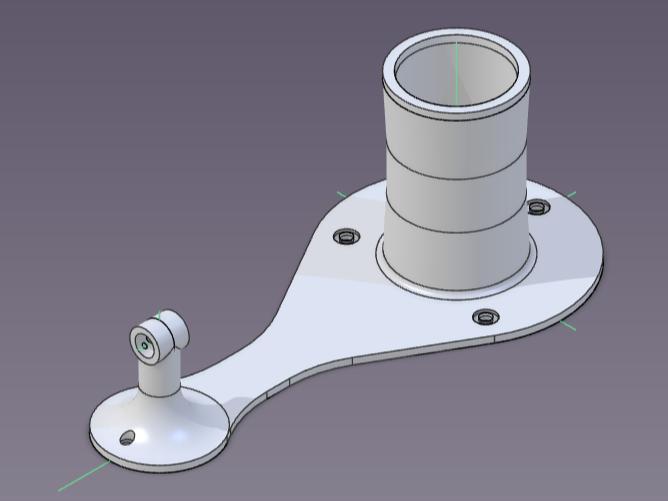 Wall Mounted Spool Holder with Filament Guide