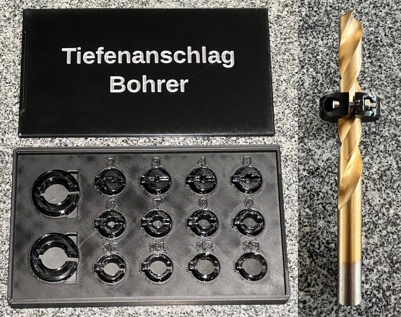 Drill Depth Stop in mm and inch