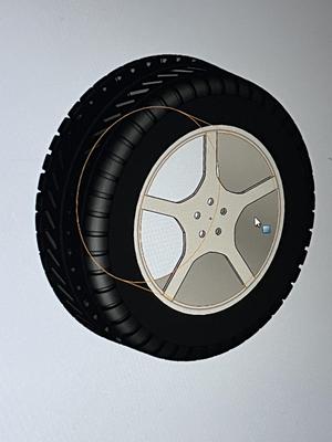 Neumático Escala 1:8 de un Vehiculo real por partes