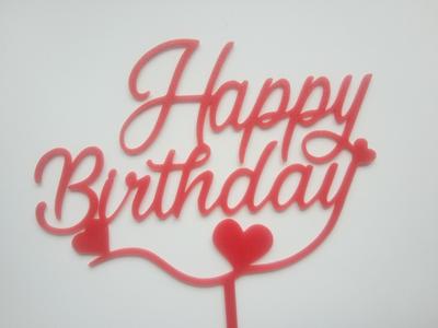 Cake Topper Happy Birthday