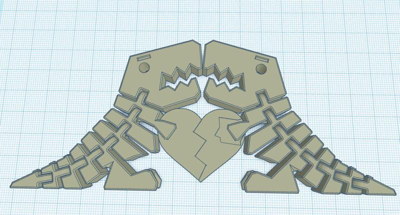 flexy rex matching heart
