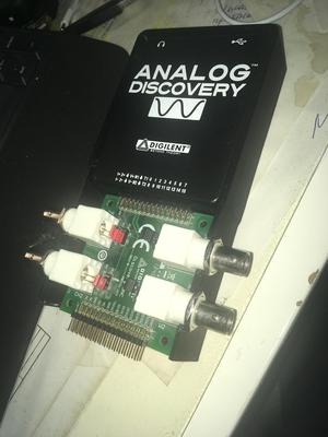 Frame for Digilent Analog Discovery BNC Adapter