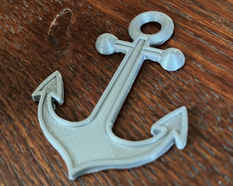 Anchor only - flat bottom / easy print