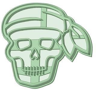 Pirate skull cookie cutter