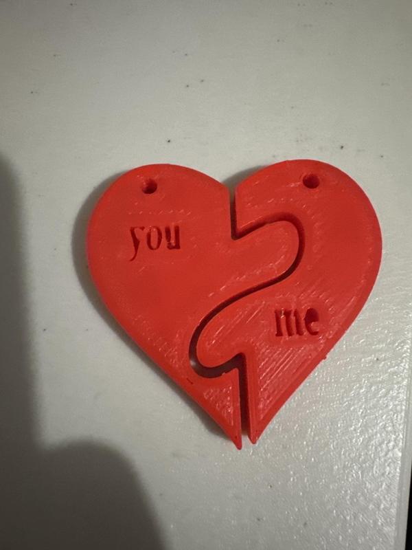 You and Me keyrings pair