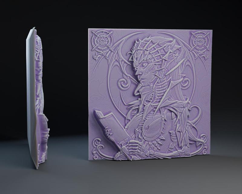 NightSister Necromancer Reading from the Book of Shadows.