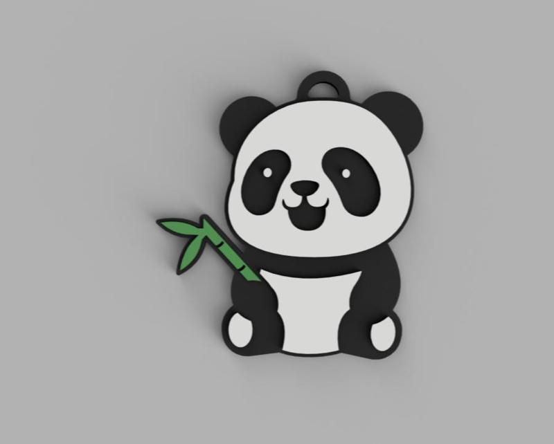 Panda keychain