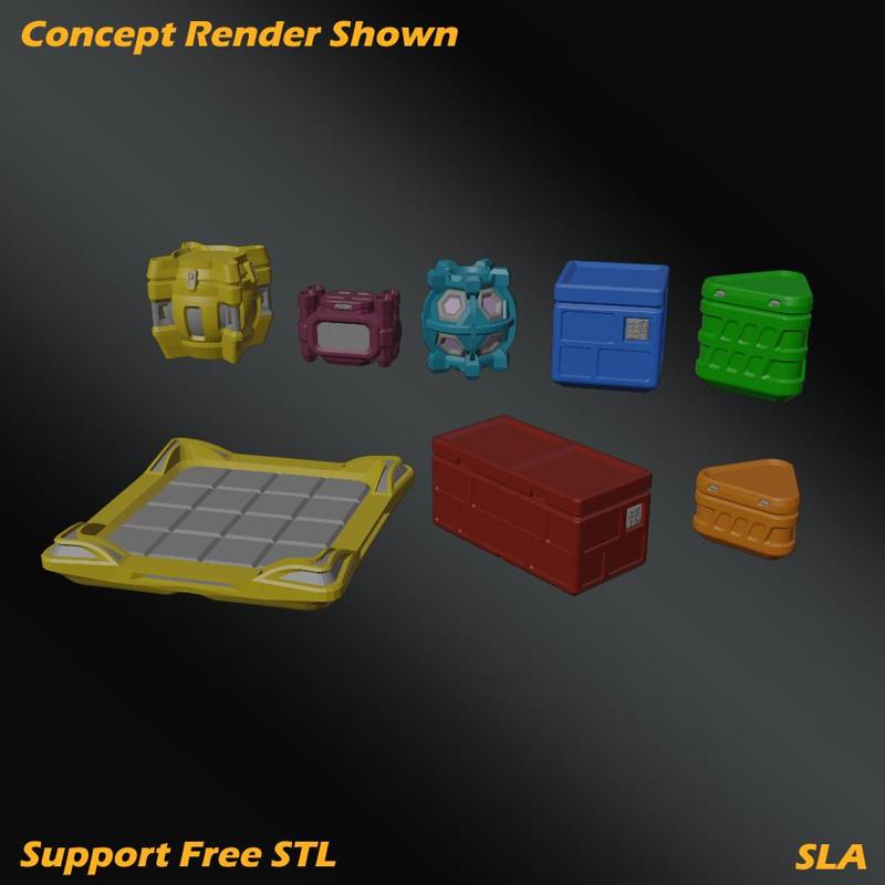 Sci-Fi Cargo Crates - Support free!