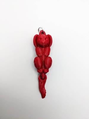 Retriever Dog Wagging Keychain