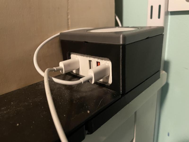 Gridfinity Charger Holder 2x2x6