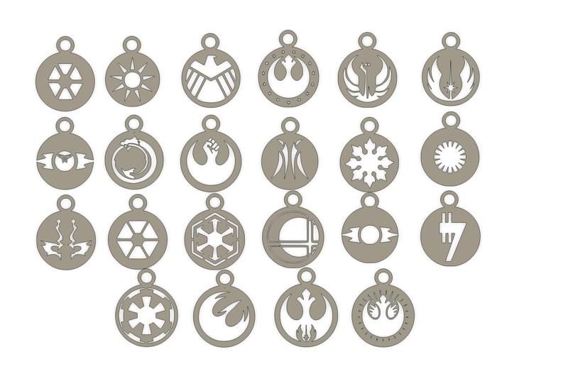 Star Wars Logo Earrings