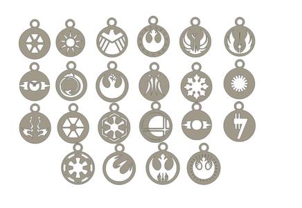 Star Wars Logo Earrings