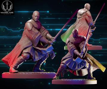 star wars shatterpoint windu presupported included