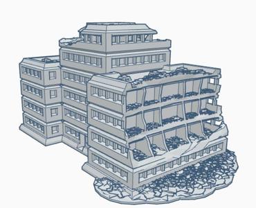 Ruined Military Command HQ MilR007