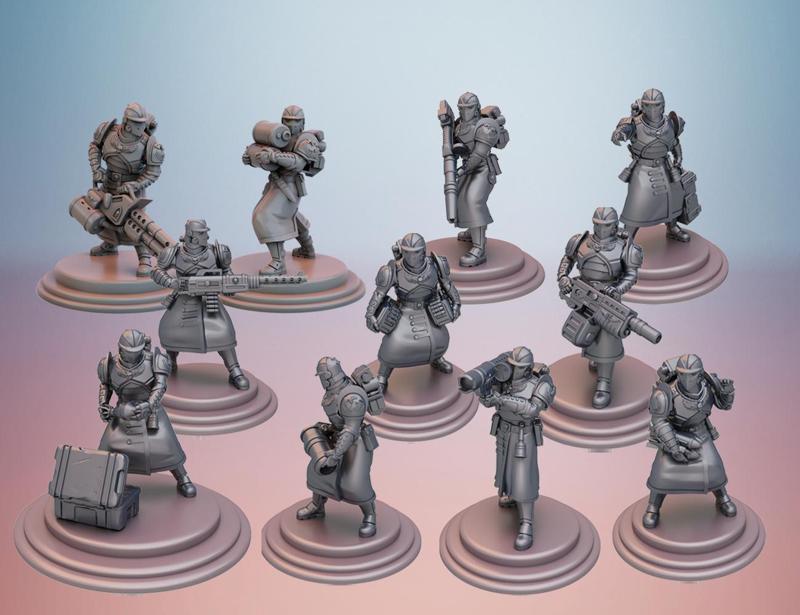 Sanctus Manipulus. Heavy Weapon Specialists (Bundle)