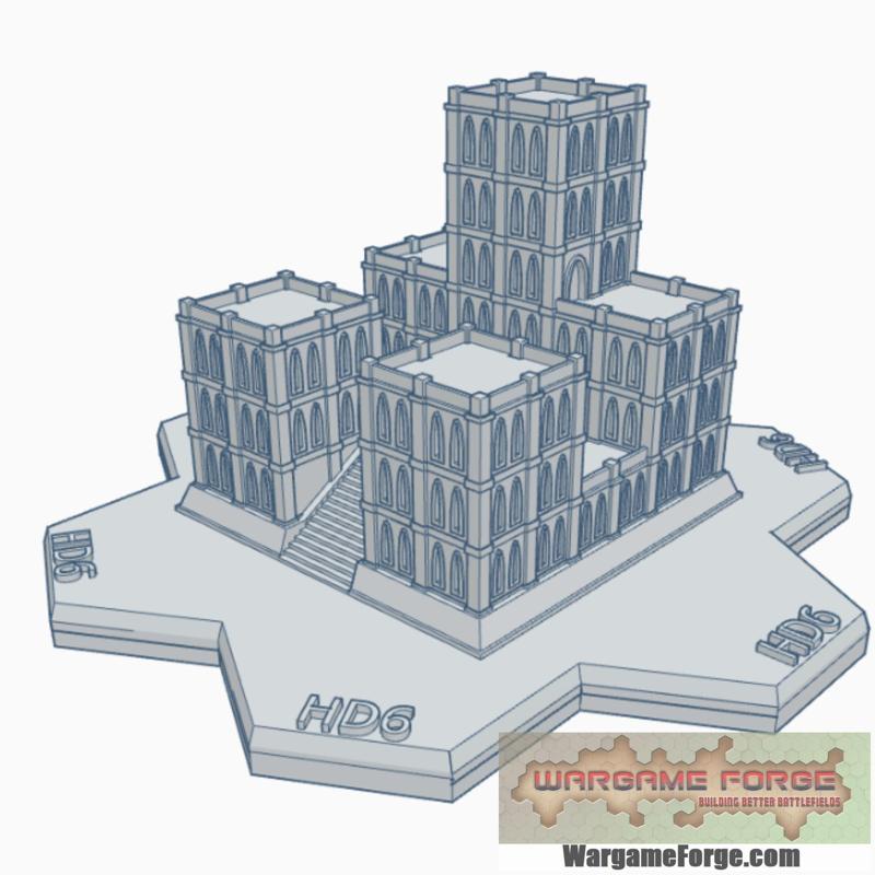 Gothic Building 30 Imperial Palace Hex Map Scale HMSG030