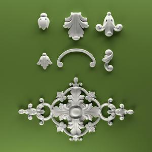 3D Model STL CNC Classic Furniture Set 5