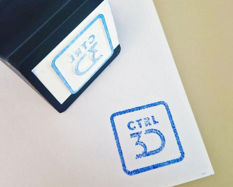 Sello personalizable Control 3D