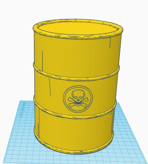 Oil drum - With or without poisen marker