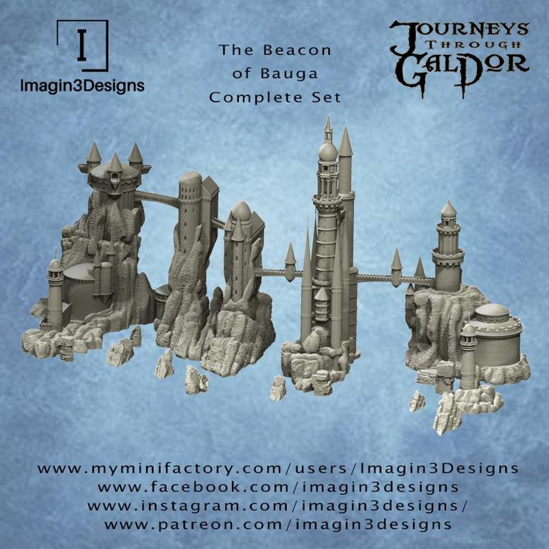 The Beacon of Bauga - Complete Set with Playable Interiors