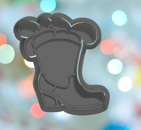 Easter Boot With Carrots Cookie Cutter
