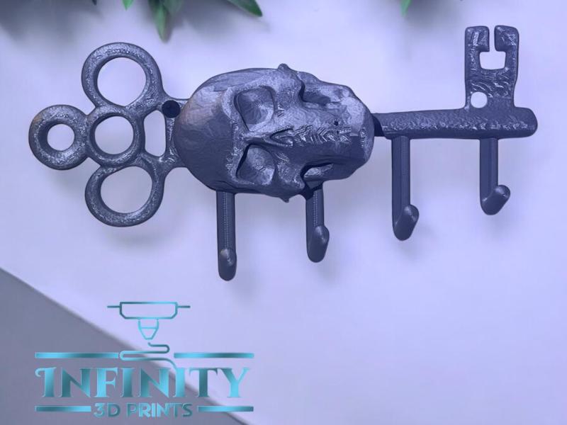 OLD SKULL KEY  - KEY ENTRANCE HANGER 