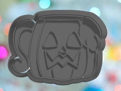 Halloween Jack O Lantern Mug Cookie Cutter