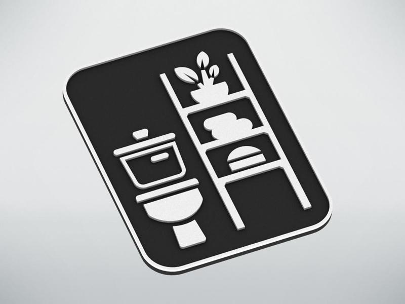 Toilet sign - symbol on the door